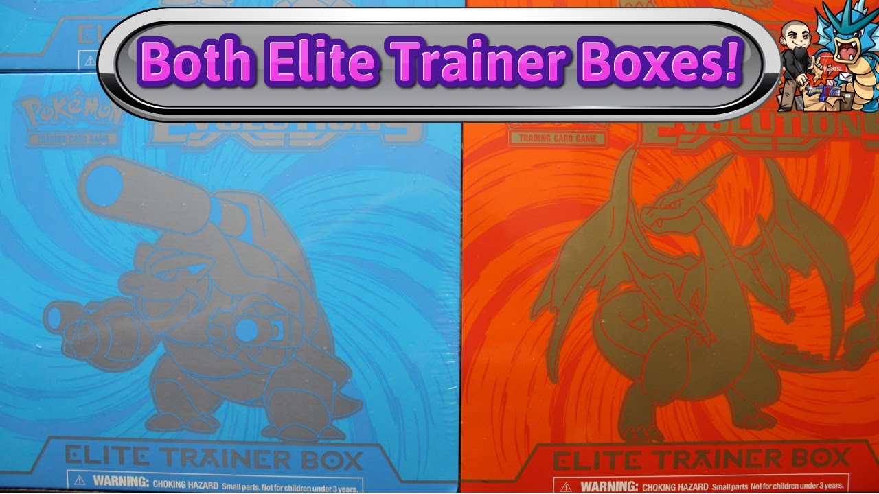 Opening both XY Evolutions Elite Trainer Boxes! Blastoise & Charizard - Pokemon TCG Unboxing review