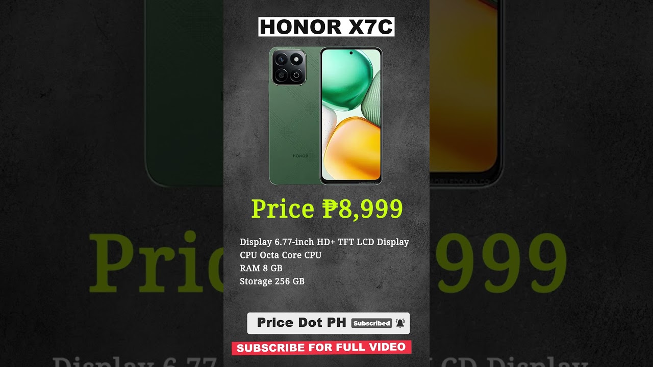 📱💧 HONOR X7c 2025 🔥 All-Angle Water Resistance & 108MP Camera! 🇵🇭