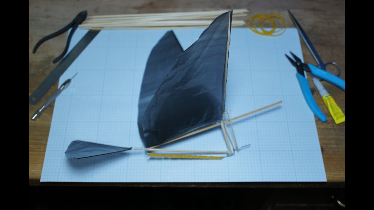 Собираем простой орнитоптер./ How to make ornithopter.