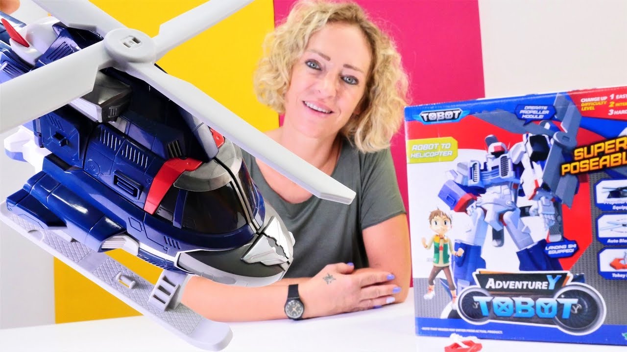 Adventure Tobot Spielzeug - Wir bauen einen Roboter Hubschrauber