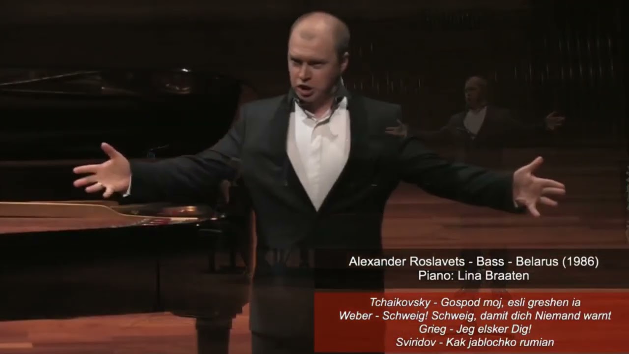 Grieg - Jeg elsker Dig! / Sviridov - Kak jablochko rumian. Alexander Roslavets Bass.