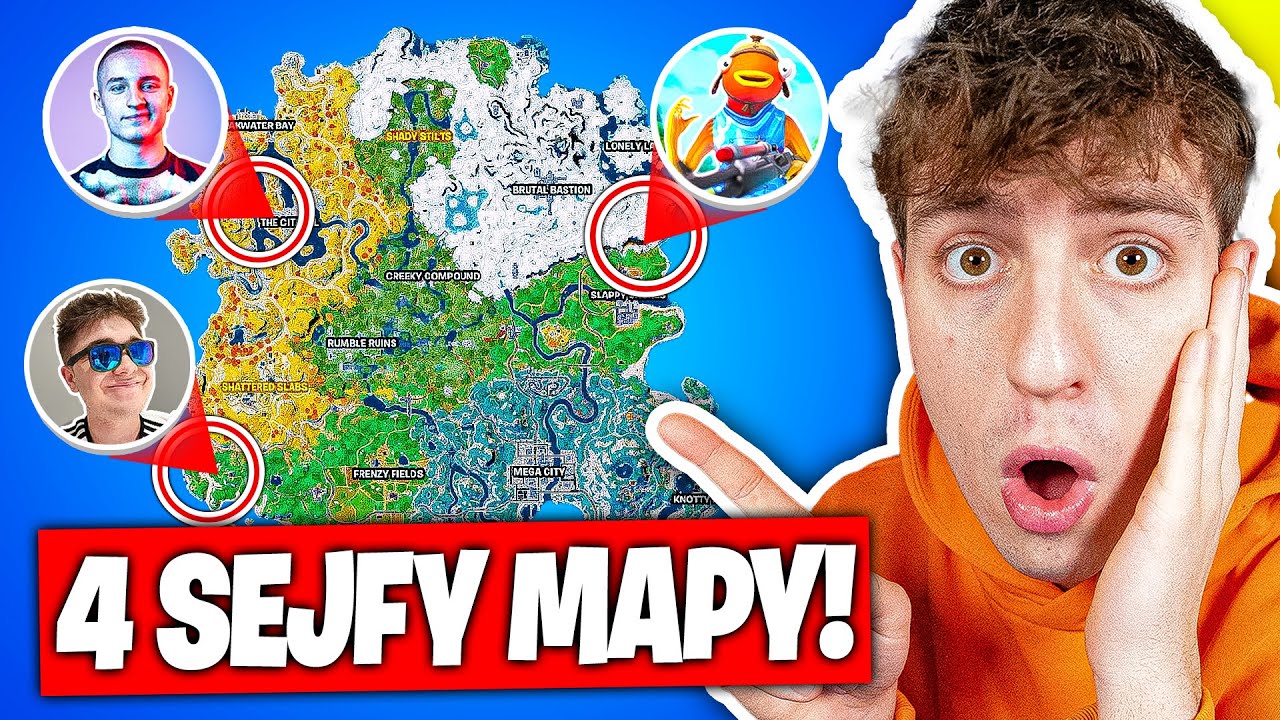 4 SEJFY NOWEJ MAPY o 1.000 ZŁ w Fortnite