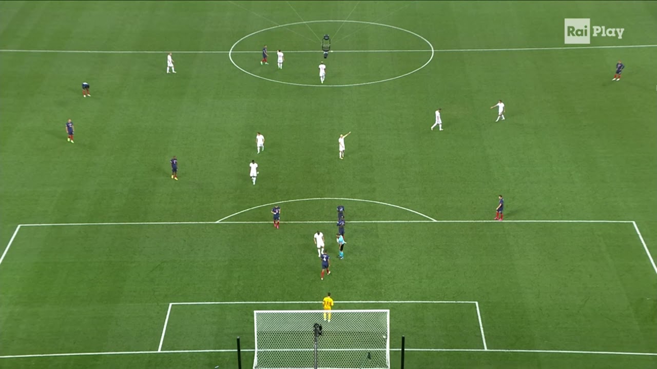 Euro-2020. France - Switzerland (2nd half). Tactical camera