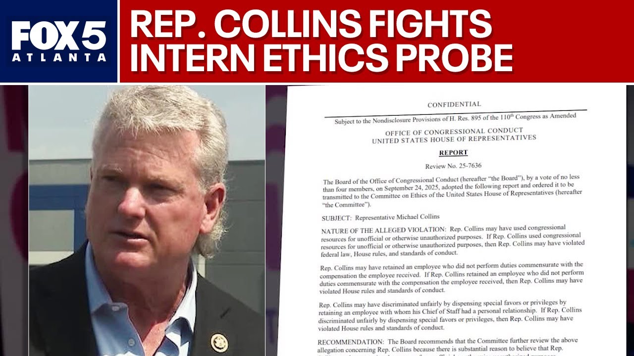 Rep. Collins pushes back on ethic probe | FOX 5 News