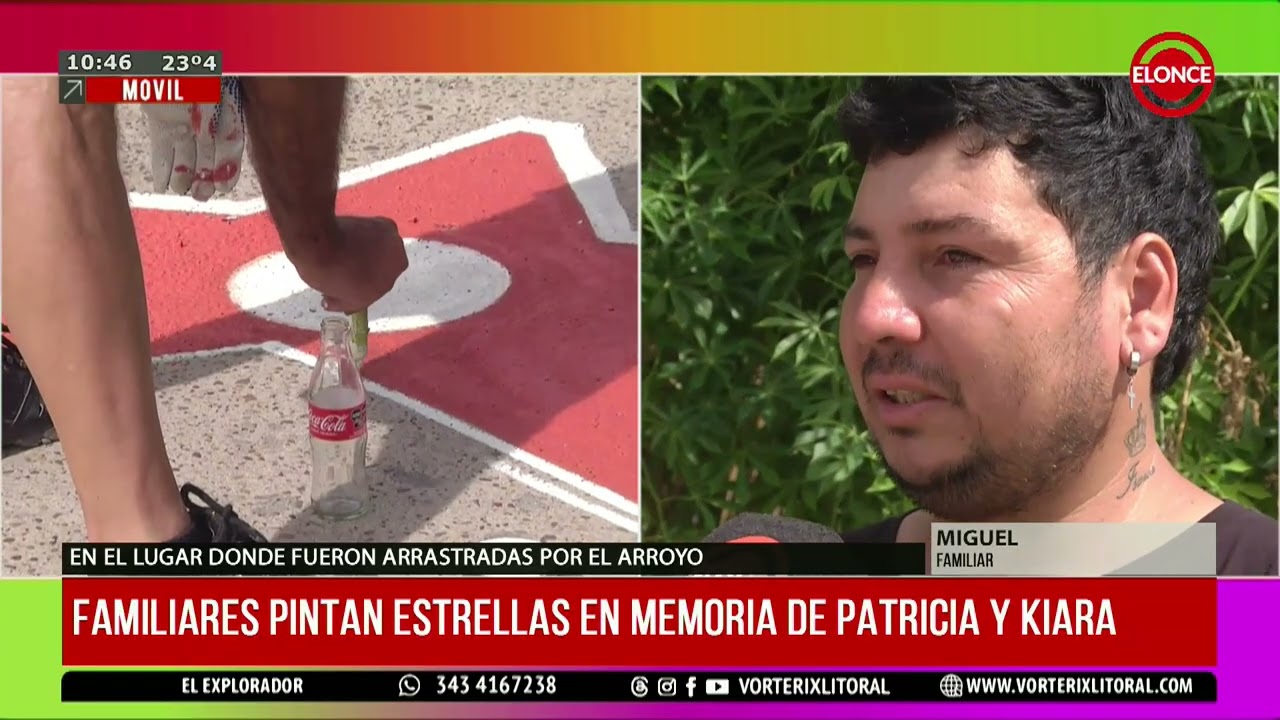 Familiares pintan estrellas en memoria de Patricia y Kiara-ELONCE-14/03/2026