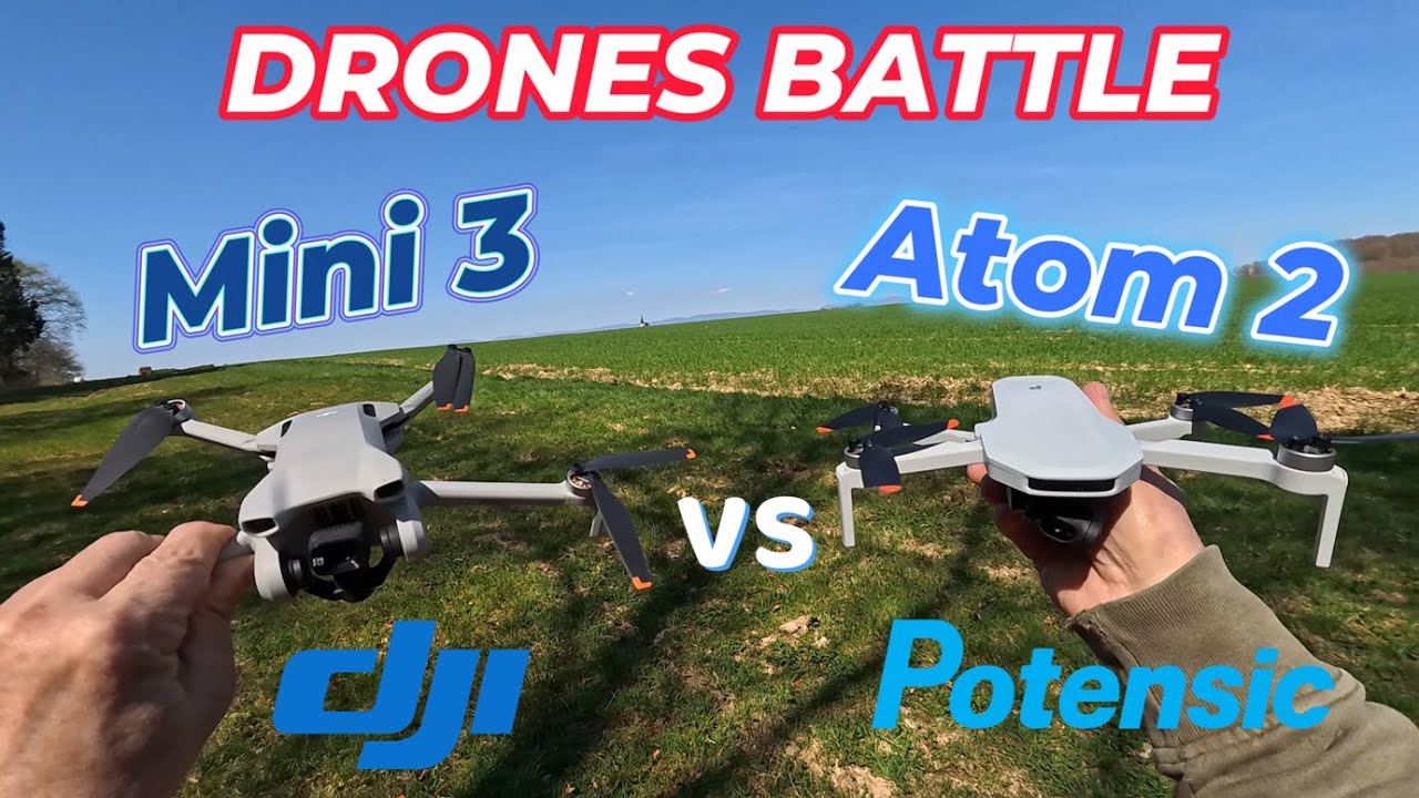 Potensic Atom 2 vs DJI mini 3 , Drones battle
