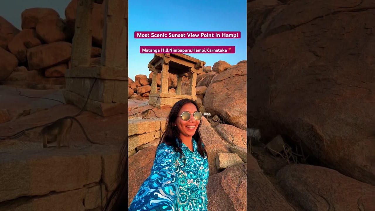 Sunset View Point in Hampi | Matanga Hill Sunrise View point #nandihill #anjanadrihill #matangahill