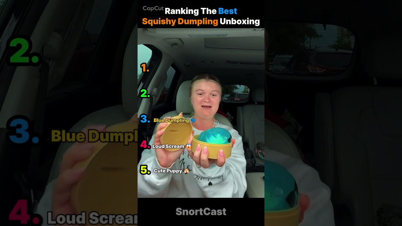 Ranking Top 5 flashing dumpling squishy reaction moments 🥟 #shorts #squishy #viral
