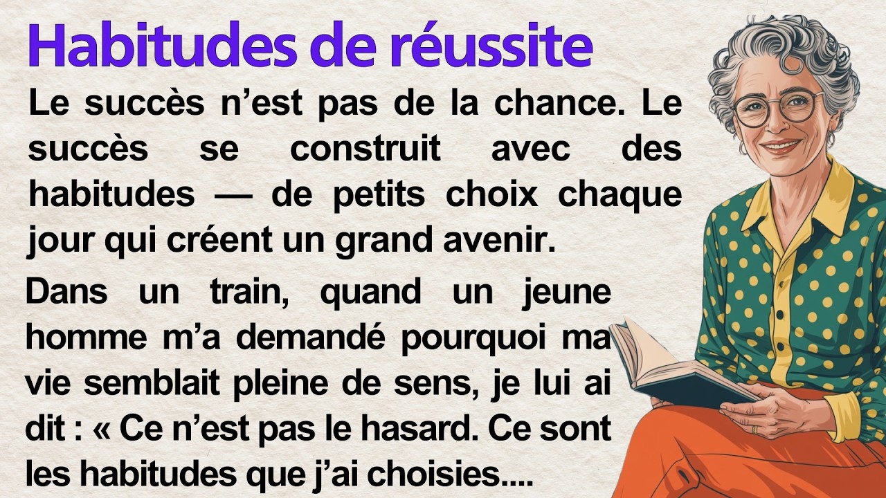Habits That Make You Successful ✅ | Learn French with Simple Story (A1–A2) | Frenchy Tales