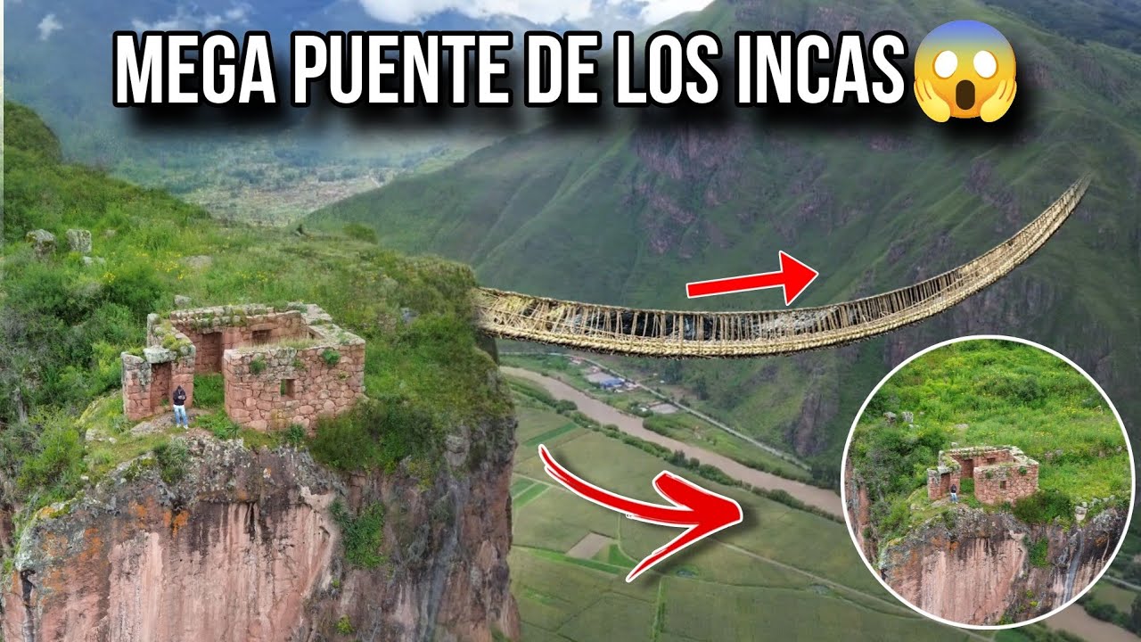 🇵🇪Mega Puente de los incas😱Más Largo del Mundo - Huchuy Qosqo Cusco