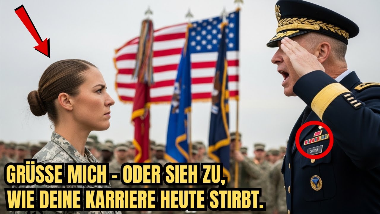 Sie verweigerte dem General den Gruß – dann flüsterte sie einen Namen, der ihn erstarren ließ