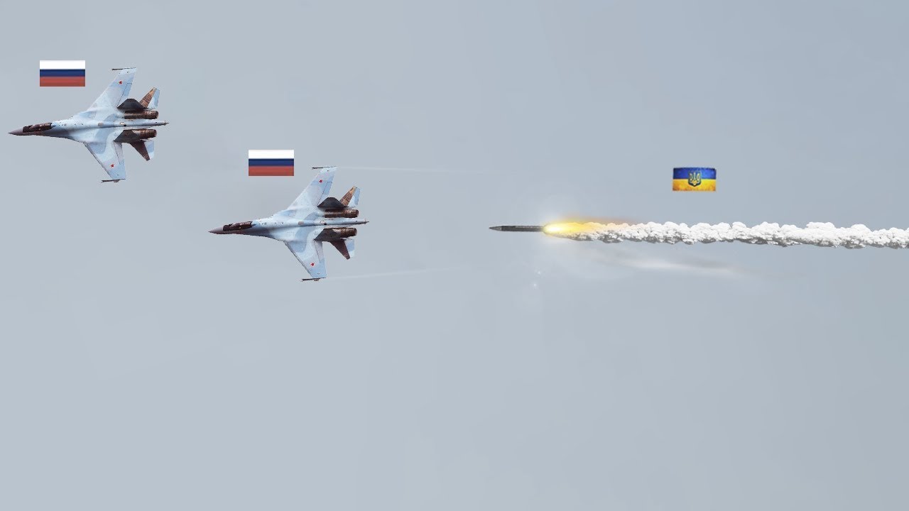 Жуткий момент! Украинская зенитная ракета впервые сбила российский Су-35.