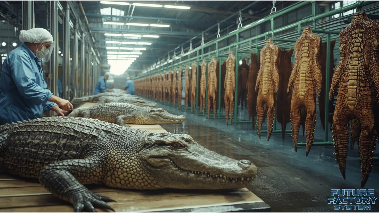 Crocodile Skin to Luxury Goods&ndash;Inside Leather Factory  Future Factory System | Future Factory System