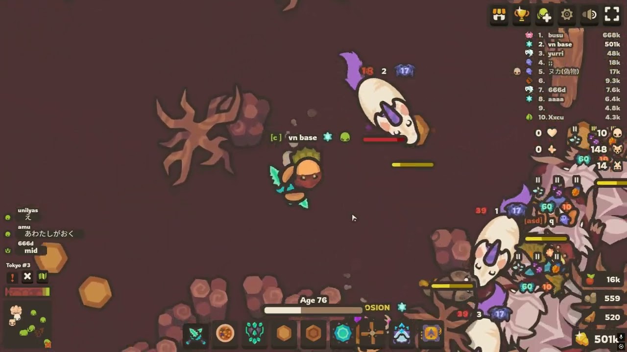 [Taming.io] Holding 1vsALL vs VPNs & some spike kills comp (Two long clips at first)