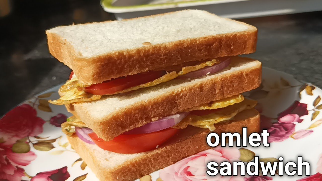 healthy omlet sandwich🍔 for weight loss/ easy omlet sandwich recipe
