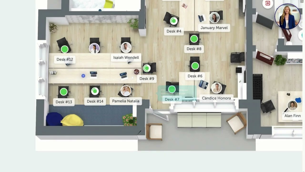 A Simple and Easy to Use Desk Booking System [YAROOMS Demo]