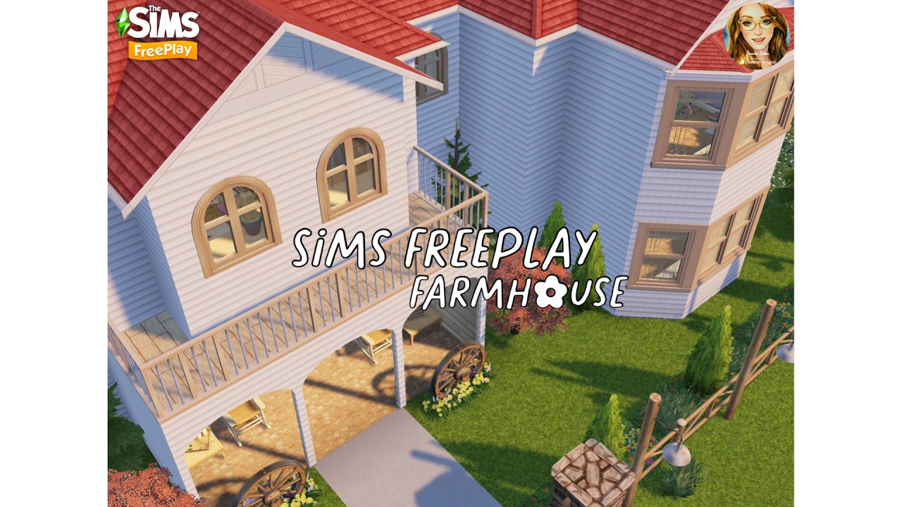 Sims FreePlay Farmhouse 👨‍🌾🐓 Huge Build in Rocky Heights! Floor Plans Included! 😊
