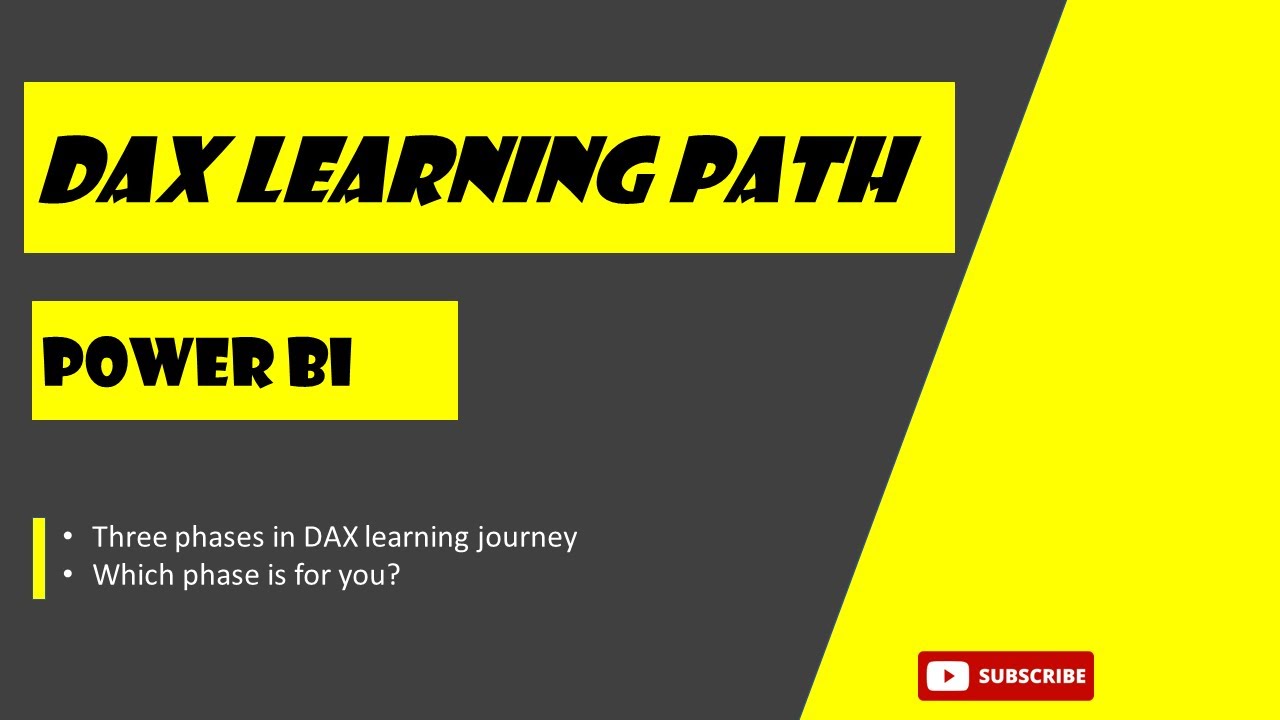 DAX [Data Analysis Expressions] - Learning path for beginners, intermediate and advanced users