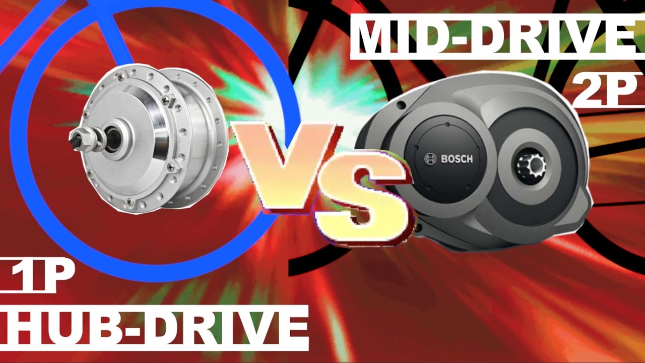 Системы электродвигателей Hub Drive и Mid Drive для электровелосипедов