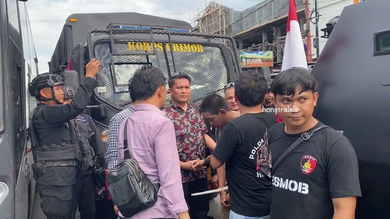 Rekonstruksi Kasus Bentrok Dua Kelompok Massa di Bitung