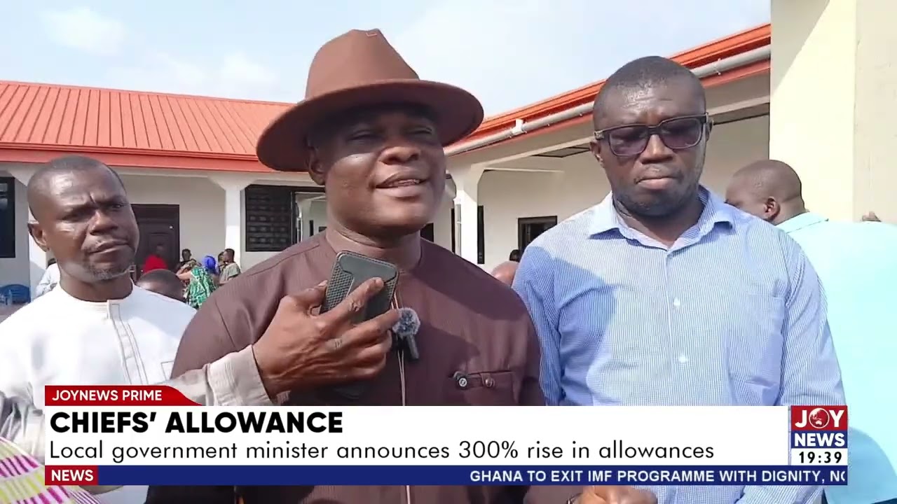 Chief’s allowance: Local government minister announces 300% rise in allowances.