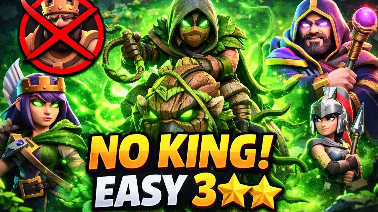 Root Rider + Overgrowth Spell OP Attack | Queen Warden RC | Clash of Clans TH17