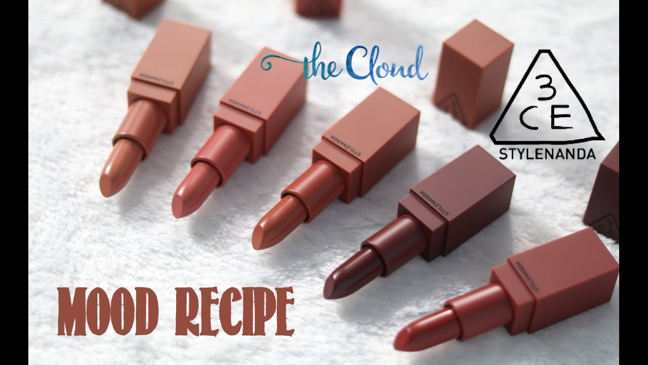 3CE MOOD RECIPE MATTE LIP COLOR SWATCH & REVIEW