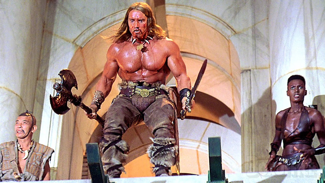 Arnie VS the DISGUSTING horn God | Final Fight Scene | Conan The Destroyer | CLIP