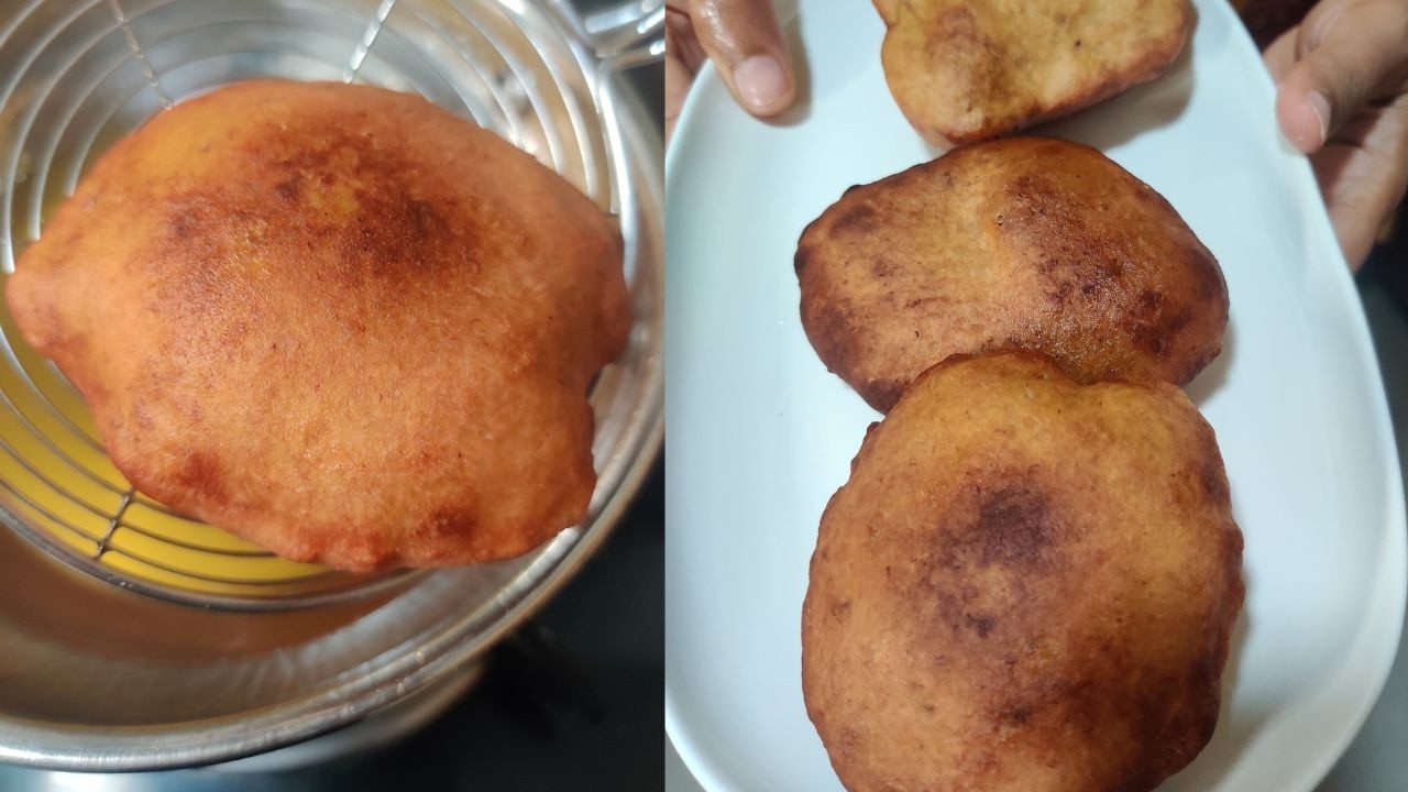 पके हुए केले से बनाएं यह टिफिन बॉक्स रेसिपी | Mangalore Buns | 5 Minute Veg Recipe