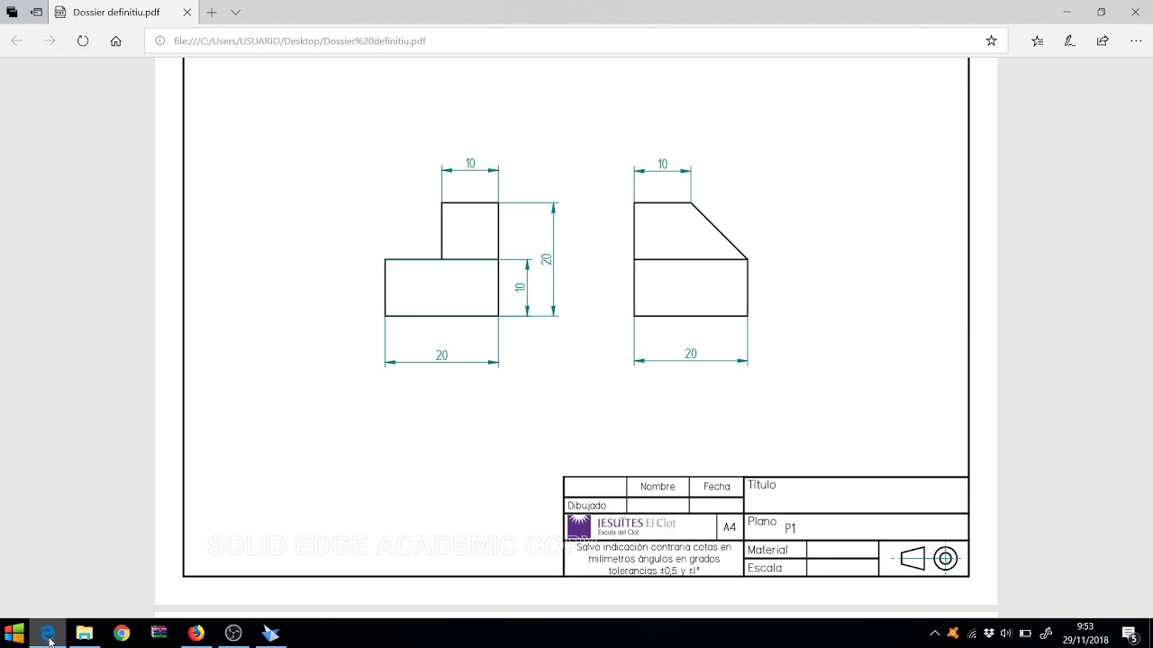 Tutorial Solid Edge: Práctica boceto - extrusión 7