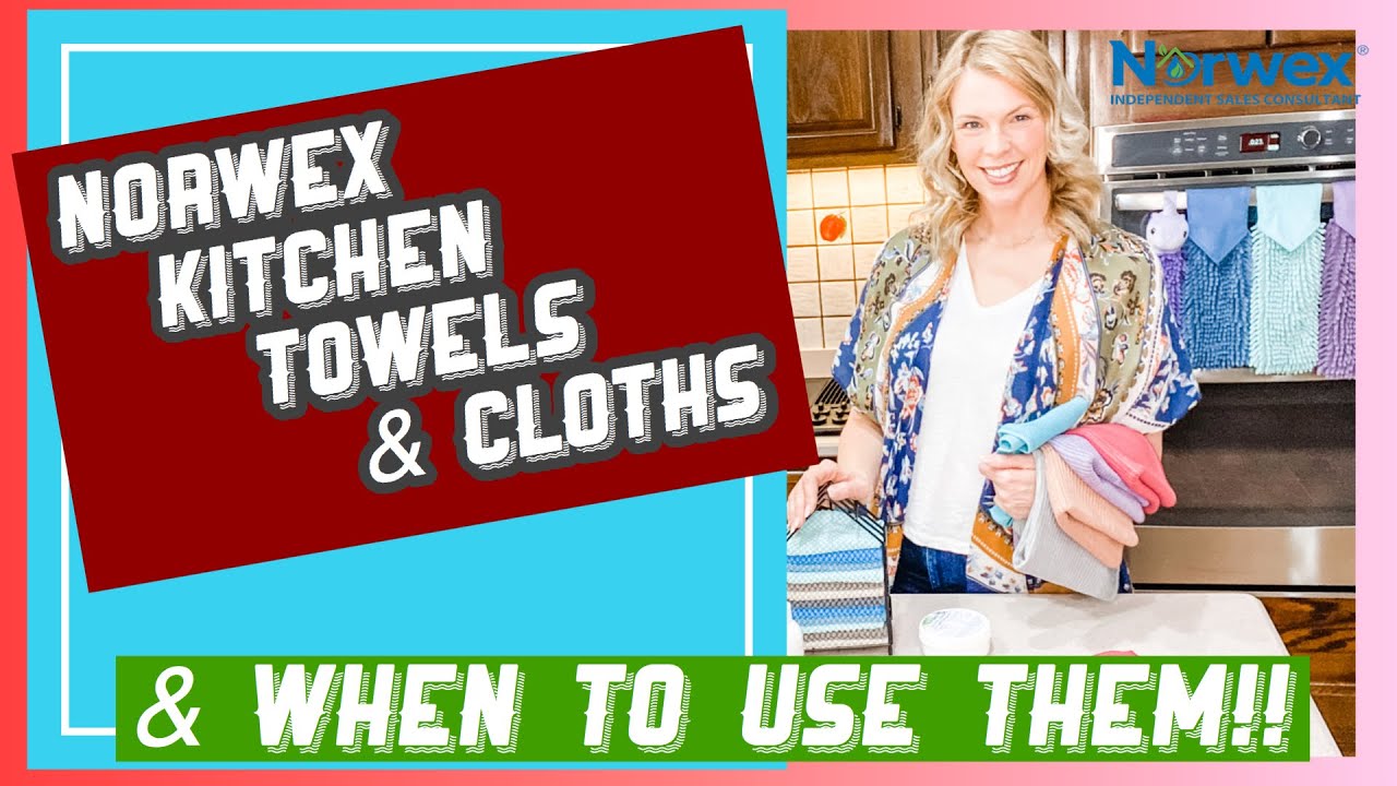 Norwex Kitchen Towel, Kitchen Cloth, and Counter Cloth Uses and Differences