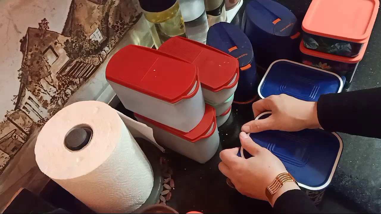 علب الخزين من تابر وير وجمالها