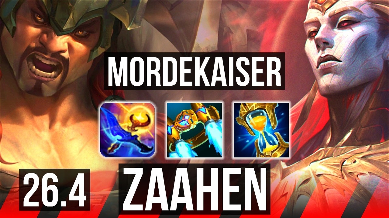 MORDEKAISER vs ZAAHEN (TOP) | EUNE Challenger | 26.4