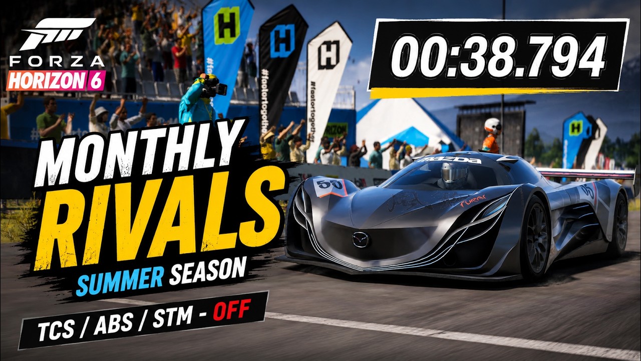 Forza Horizon 6 - Monthly Rivals｜Soni Circuit｜Mazda Furai 2008｜Summer Season｜TCS / ABS / STM - OFF