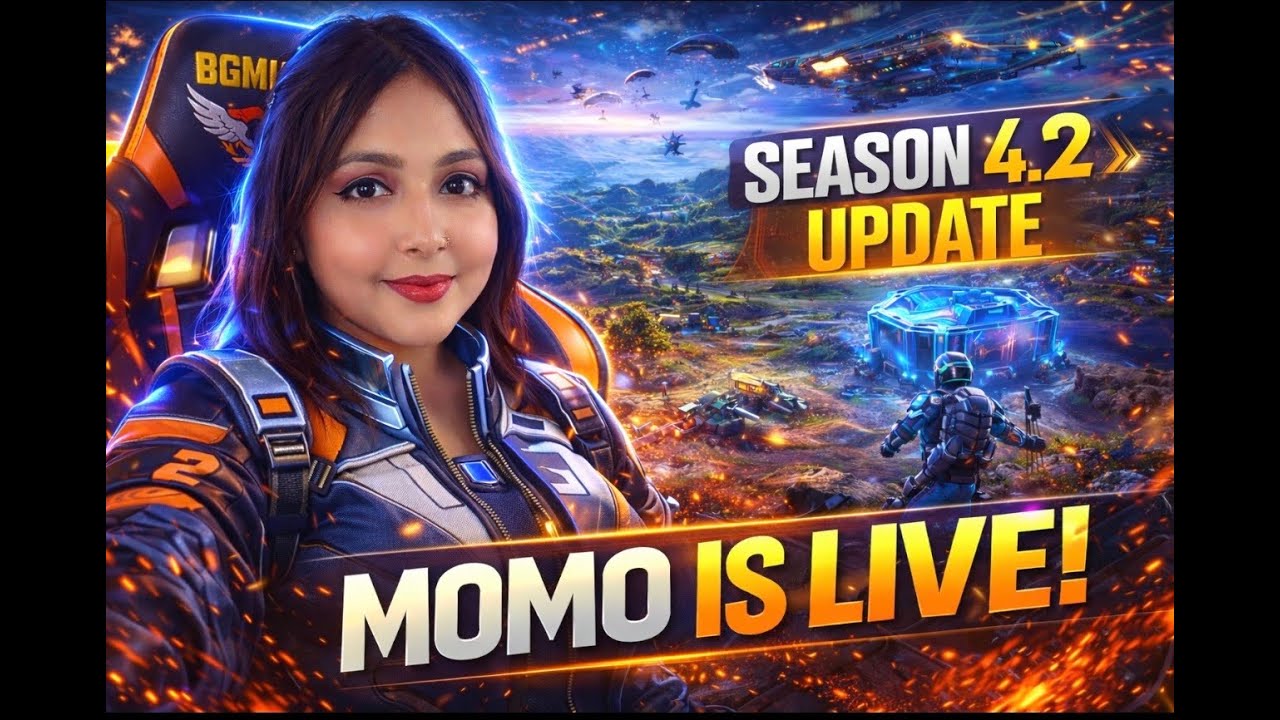 ❤️‍🔥BGMI 4.2 New Update 🔥 |❤️‍🔥 New Features & Intense Gameplay 😍 | MOMO IS LIVE❤️‍🔥🥰