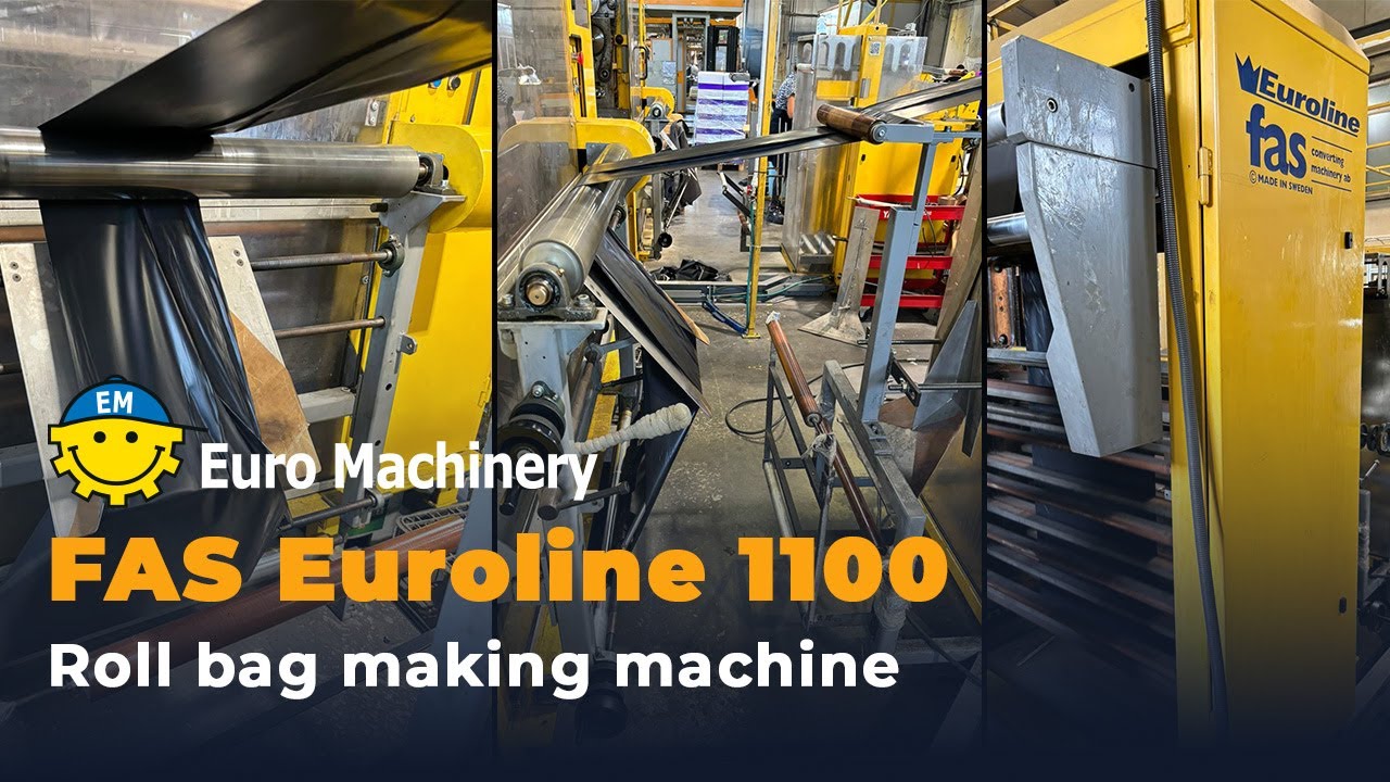 FAS Euroline Bag on Roll Machine with Label Applicator | High-Speed Sealing up to 1100mm!