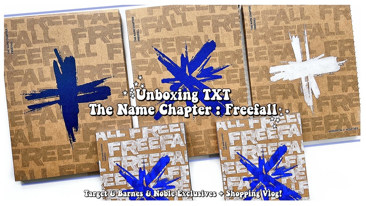 Unboxing TXT The Name Chapter : Freefall (Target & B&N Exclusives) ✰ Shopping Vlog + Unboxing