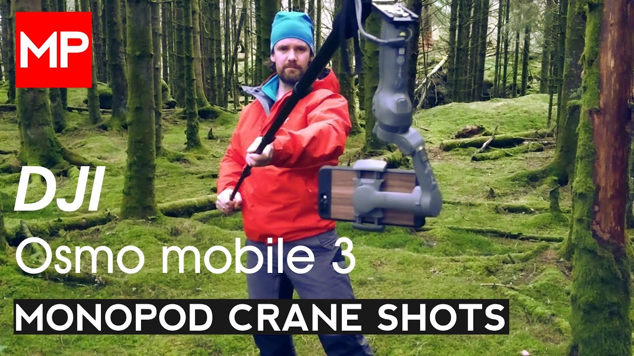 DJI Osmo mobile 3 4 5 Monopod crane shots solved.