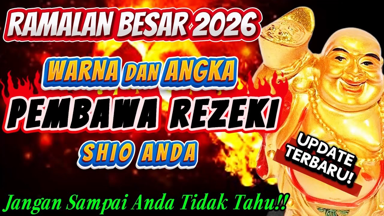 RAMALAN SHIO 2026: ANGKA HOKI & WARNA KEBERUNTUNGAN SHIO ANDA