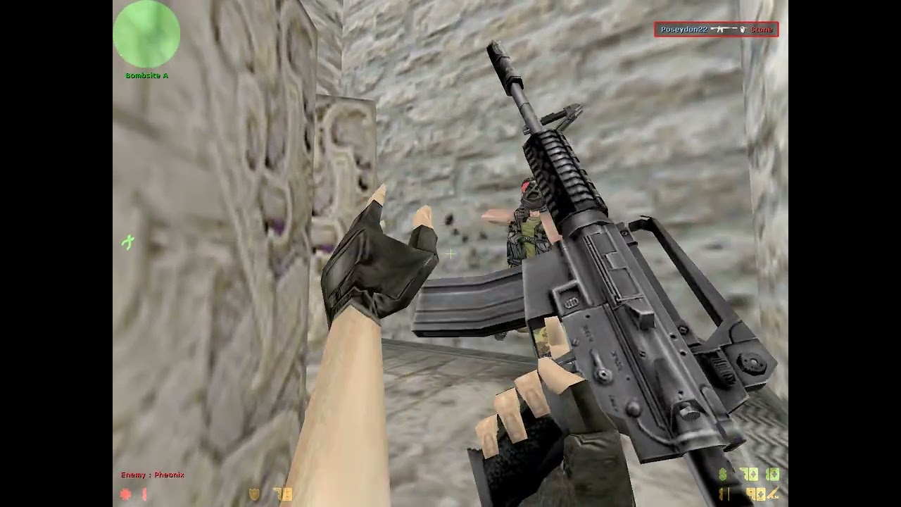 Counter-Strike 1.6.Today was fun but the weather wasn't great.