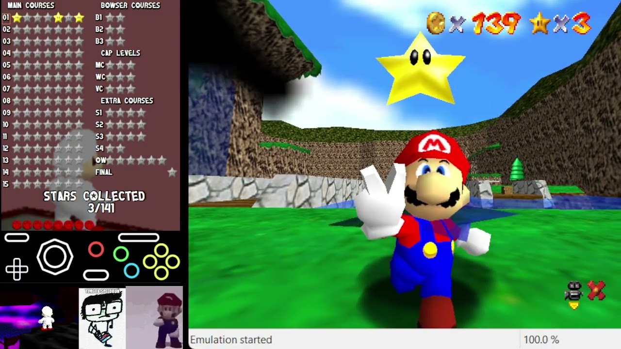 SM64 Power Star Madness - C1: Green Natural Niche (1/2, savestateless)