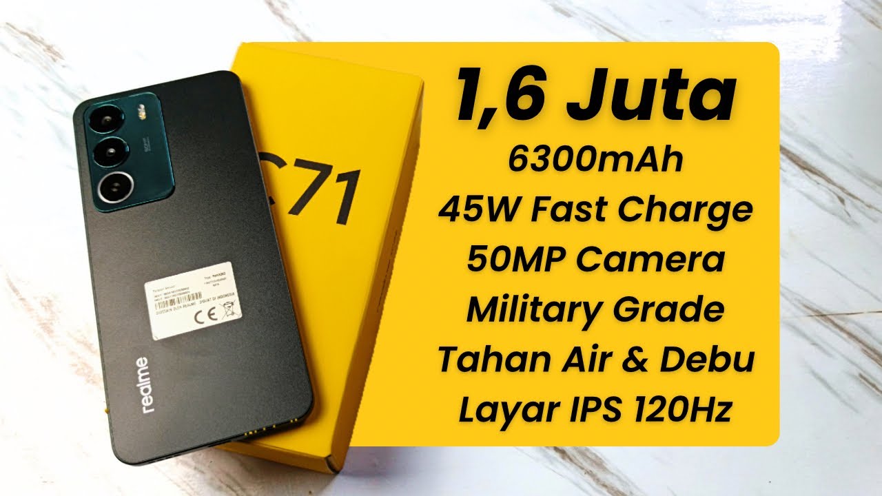 Baterai 6300mAH, Body Kuat - Unboxing realme C71 Indonesia