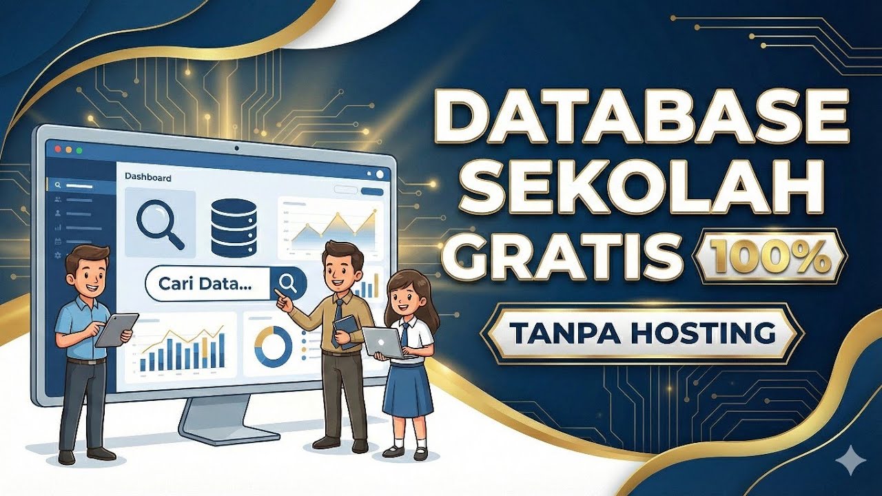 Aplikasi Database Sekolah Digital Gratis 100% | Tanpa Hosting