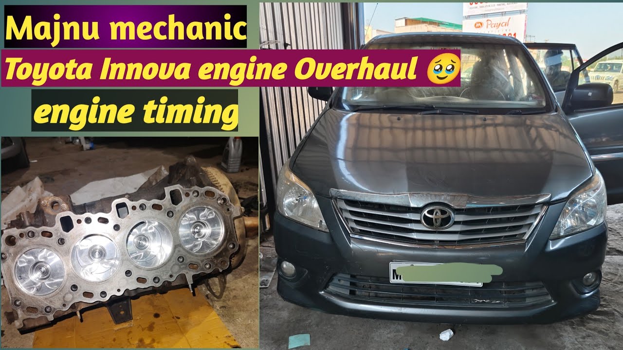 Toyota Innova engine Overhaul 🥹 टोयोटा इनोवा white smoke pick up problem//#viralvideo #engine #pune