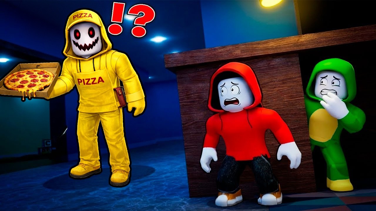 JJ and Mikey Escape SCARY PIZZA DELIVERY in ROBLOX ?!