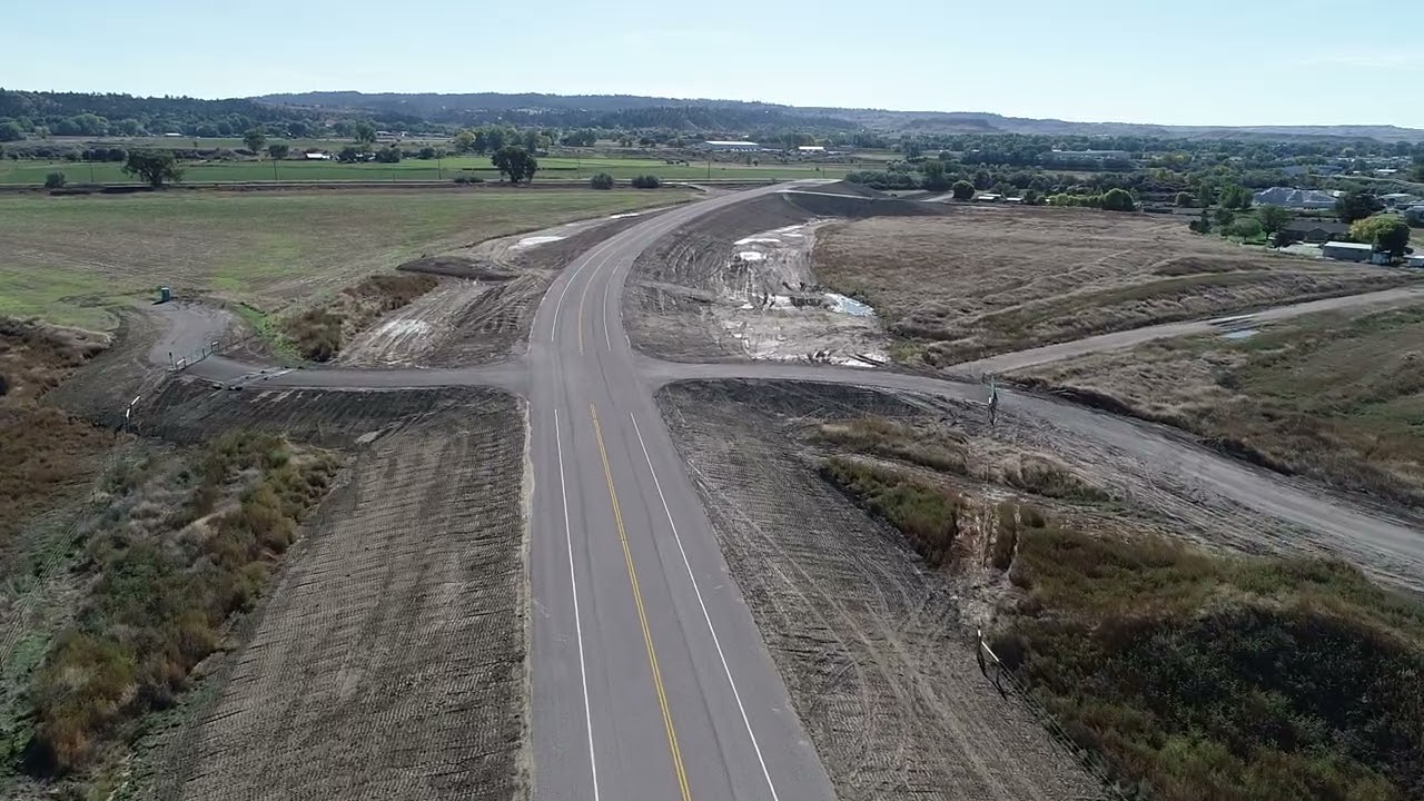 Railroad Overpass Roadway Section (Drone Video)