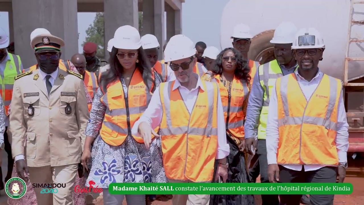 MSHP/KINDIA: la Ministre Khaité SALL constate l'avancement des travaux de l'hôpital régional 