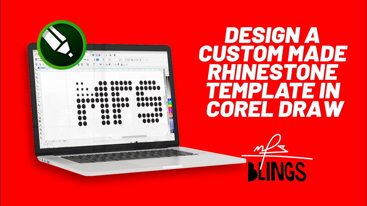 DESIGN A CUSTOM MADE RHINESTONE TEMPLATE IN COREL DRAW