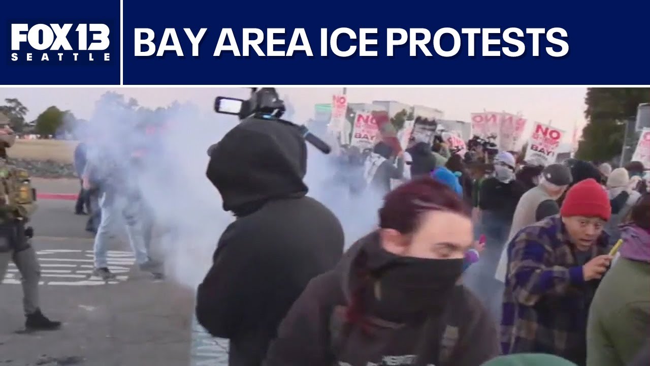ICE protests underway in Alameda, California
