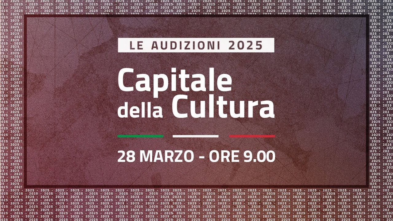 Capitale della Cultura 2025: le audizioni